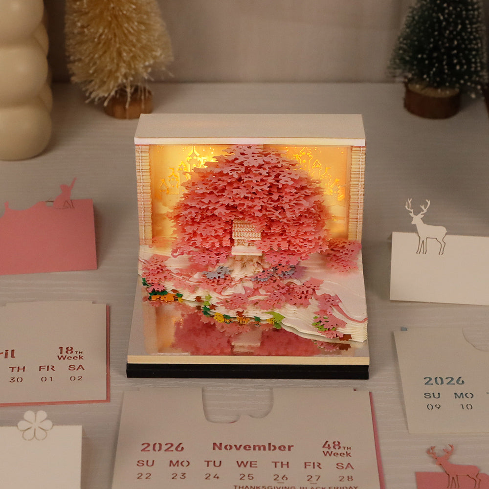 Sakura Tree House(With Light & Calendar 2026)