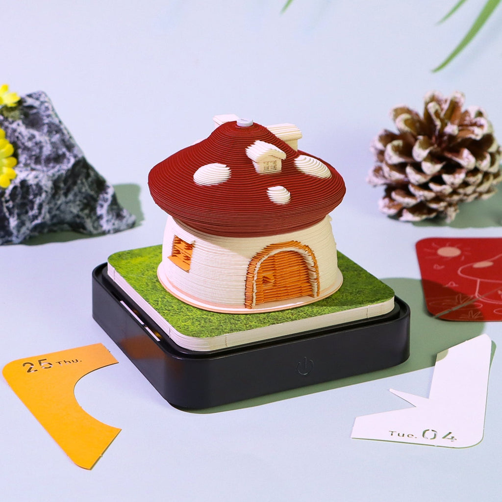 Mushroom House (With Light & Calendar 2026)