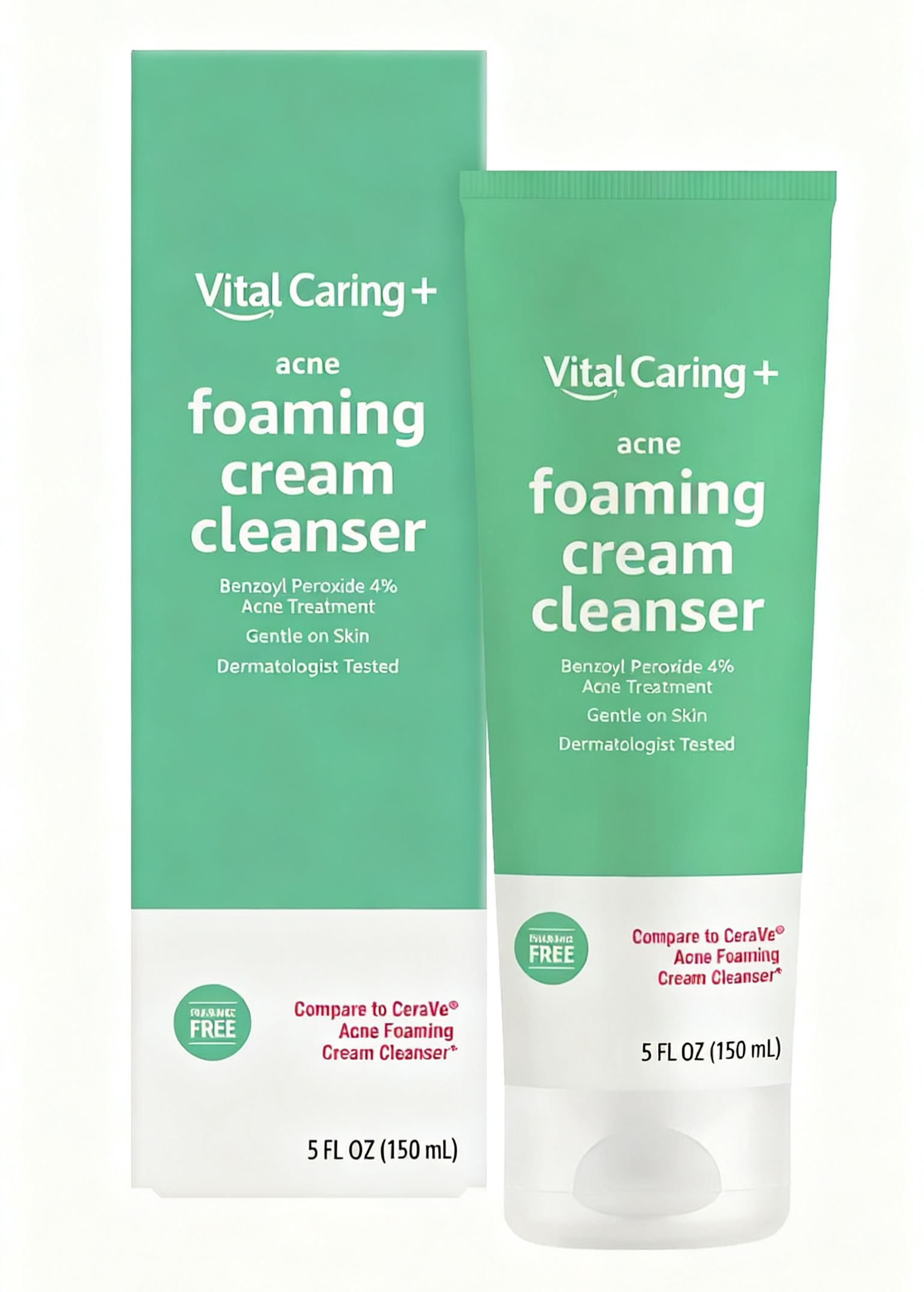 Acne Cream Cleanser with 4% Benzoyl Peroxide, 5 Fluid Ounces, 1-Pack