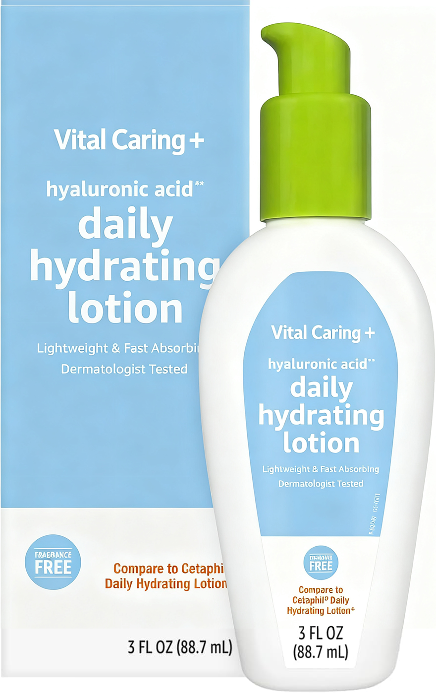 Hyaluronic Acid Face Lotion, Hydrating, 3 Fluid Ounces (1-Pack), Perfect for Daily Use