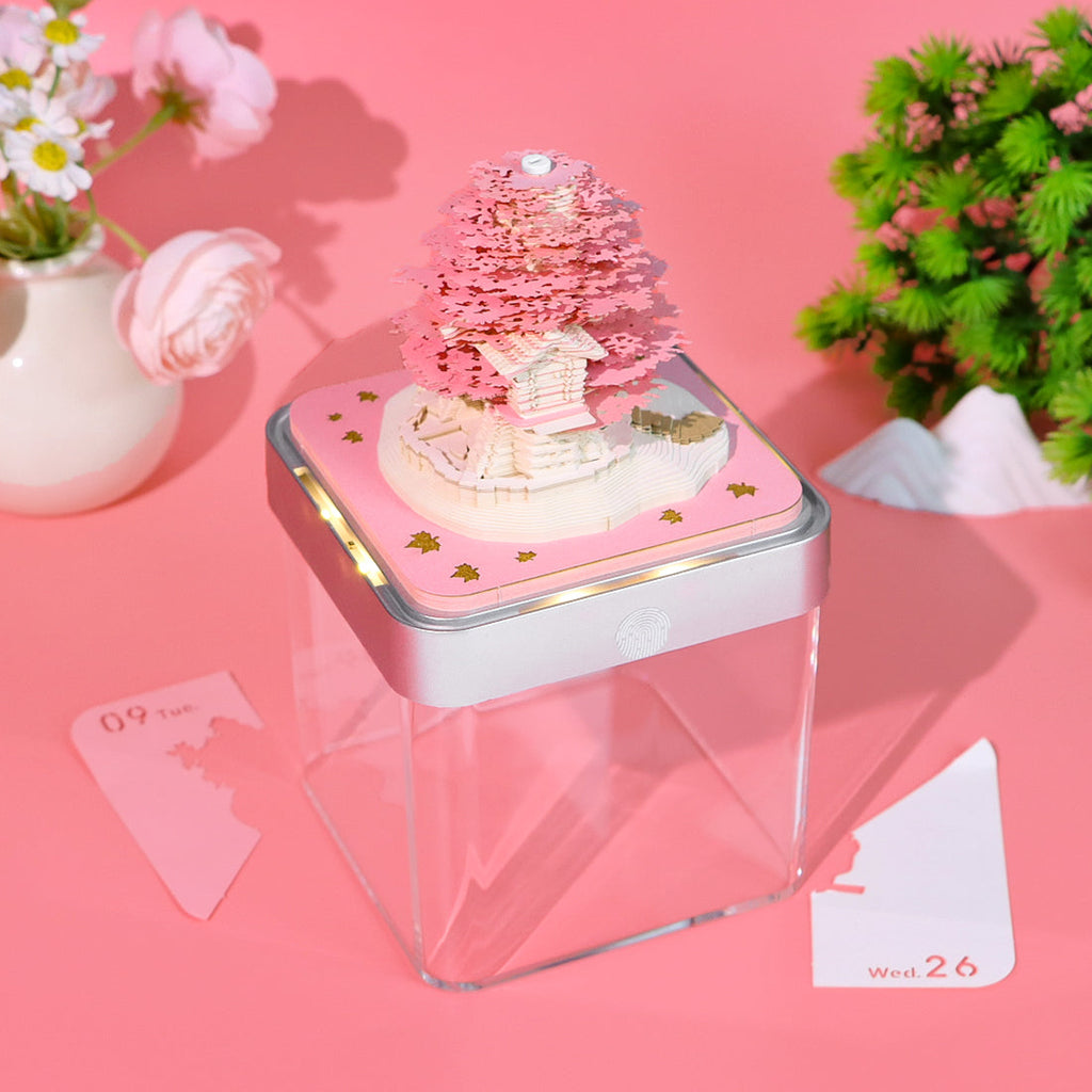 Pink Tree (With Light & Calendar 2026)