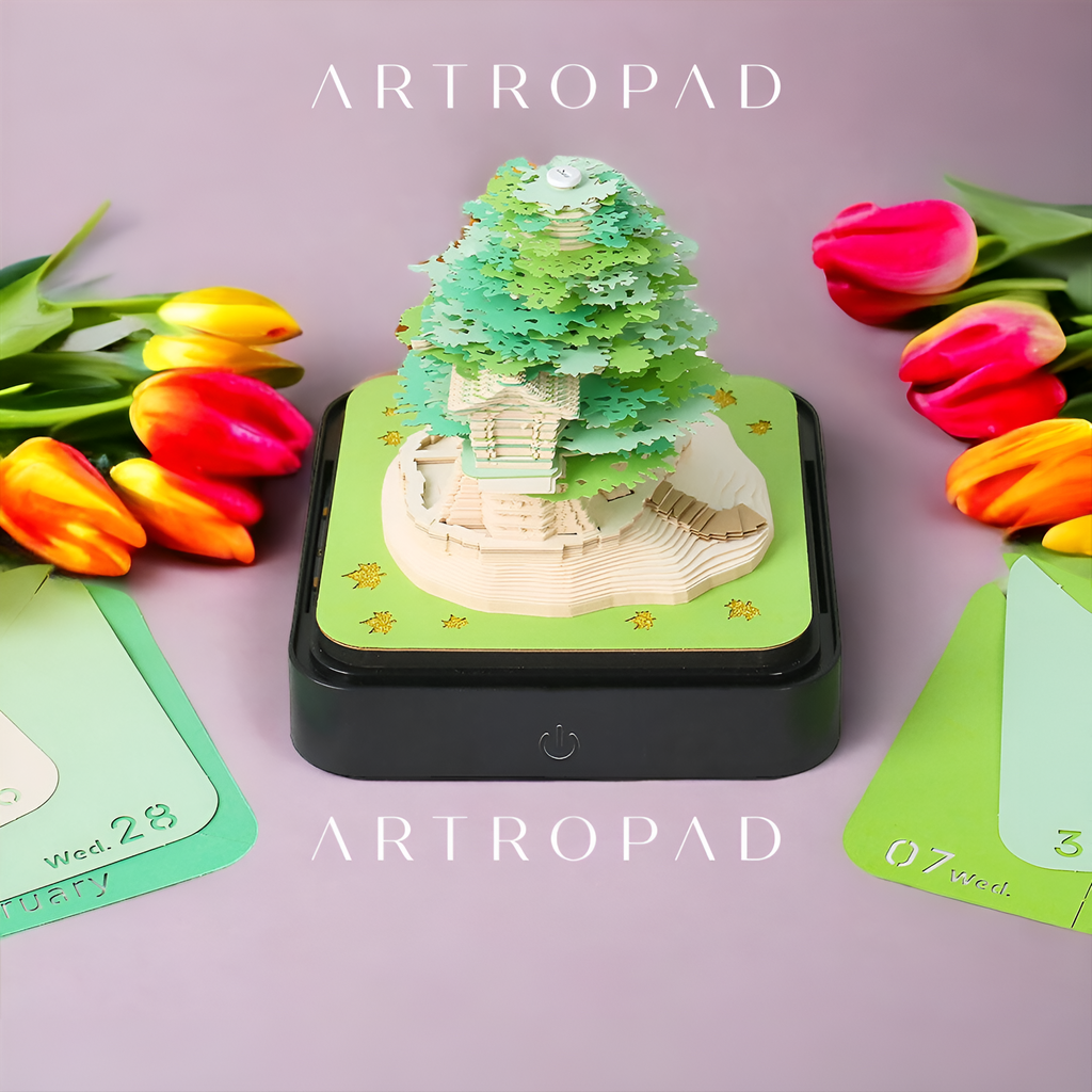 Green Tree (With Light & Calendar 2026)